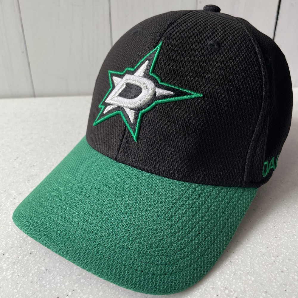Adidas Dallas Stars NHL Hat Black Green Embroidered Logo Cap XXL Hockey Jersey